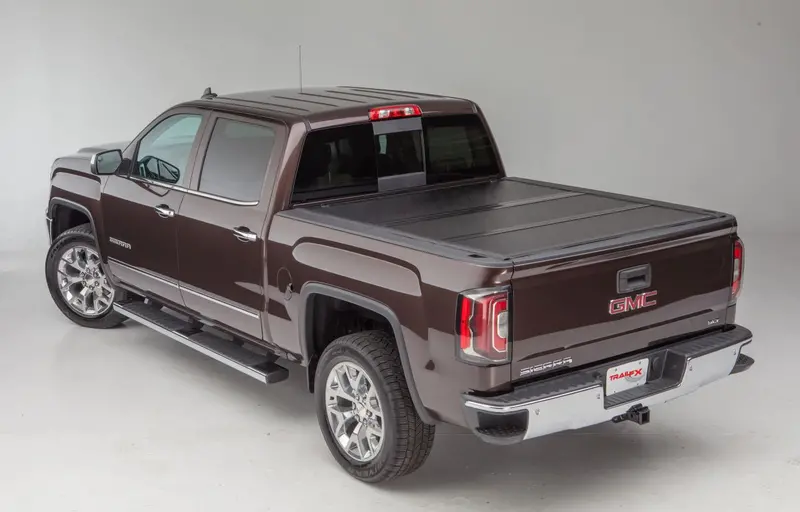 Trailfx Tfx1522 Tri-Fold Hard Tonneau Cover – Low-Profile, Lockable Via Tailgate Handle 1