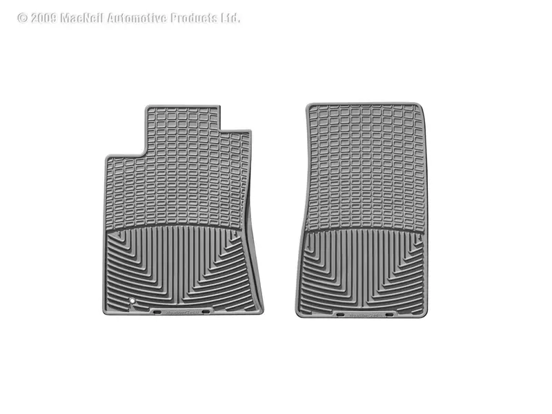 Weathertech All-Weather Front Floor Mats – Gray Color, Direct-Fit Design 1