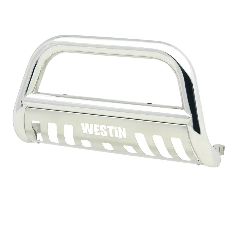 Westin E-Series Polished Stainless Steel Bull Bar – 3-Inch Diameter, Heavy-Duty Protection 1